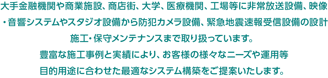 KBS京都プロジェクト音響設備販売メインコピー