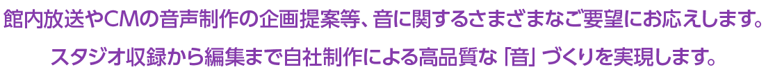 KBS京都プロジェクト音声制作メインコピー